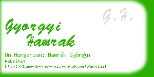gyorgyi hamrak business card